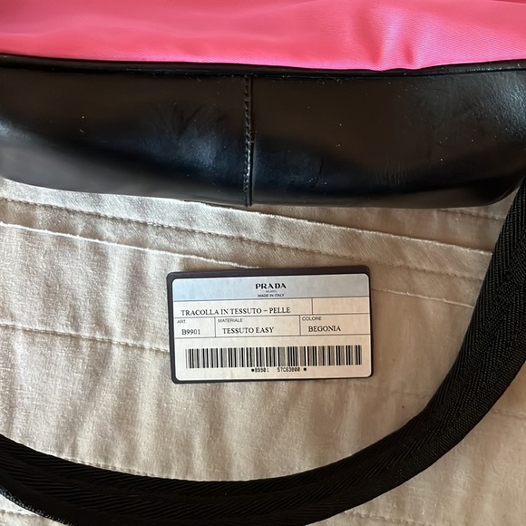 NWT Y2K PRADA vintage hot pink/black leather - Picture 5 of 11